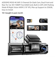 AZDOME M550 4K WiFi 3 Channel On Dash Cam