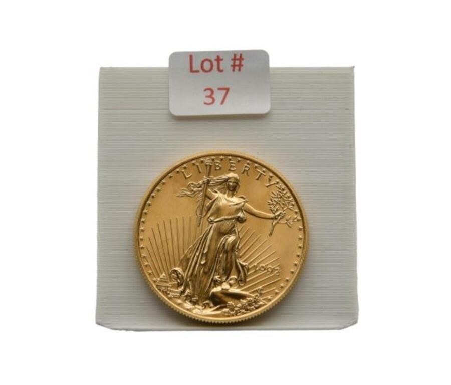 1992 1oz Fine Gold $50 Coin