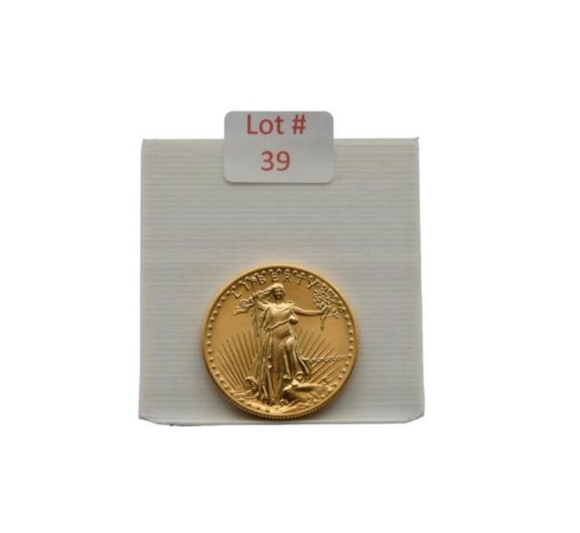 1987 1/2 oz Fine Gold $25 Coin