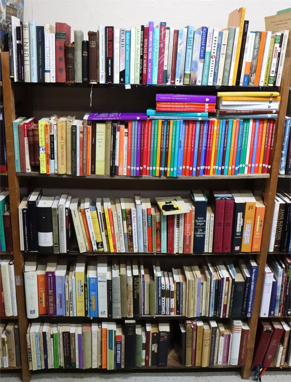 (5) Shelves of Books