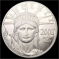 2003-W 1oz Platinum $100 Liberty CLOSELY