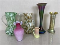 Assortment of Art Glass and Quezal