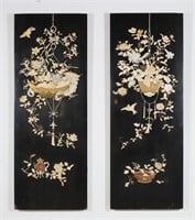 Pair Carved Chinese Panels