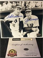 Ted Williams and Joe DiMaggio autographed