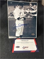 Joe DiMaggio autographed