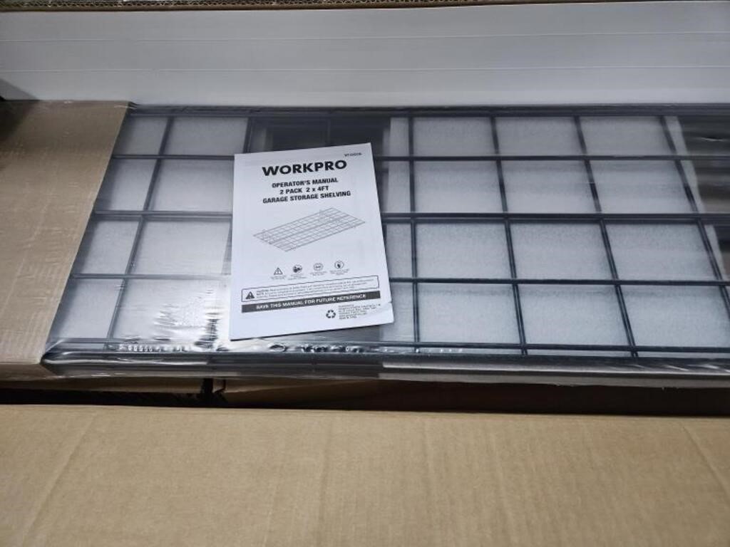 WORKPRO 2-Pack 2x4FT Garage Wall Shelving, 48” x