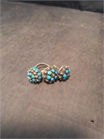 Sterling Ring & Earrings Turquoise