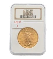 1924 U.S. $20 Gold Coin - NGC Graded MS63