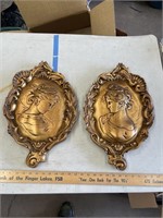 Victorian style wall plaques