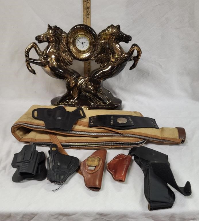 Horse Clock, Gun Case, Gun Holsters