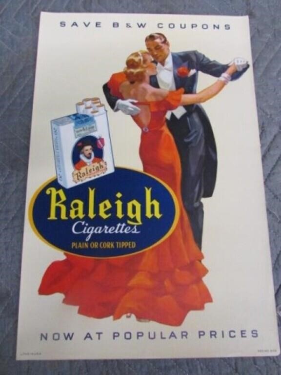 RALEIGH CIGARETTS POSTER