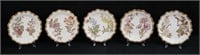Set of 5 Royal Worcester Porcelain Cabinet Plates