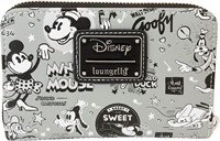 Loungefly Disney 100: B&W Vault Wallet  Exclusive