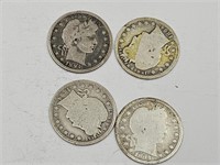 4-1894 Barber Silver Quarters
