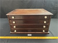 Antique 4-Drawer Storage Box
