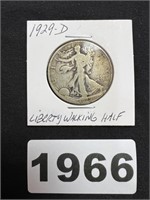 1929D Walking Liberty Half Dollar