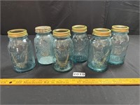 Aqua Quart Ball Jars