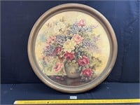 Round Framed Painting
