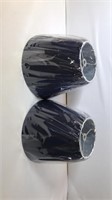 New Lot of 2 Navy Blue Lampshades