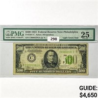 1934 $500 US Fed Res Note PMG