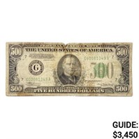 1934 $500 US Fed Res Note