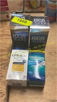Focus Factor, Citracal & Unisom