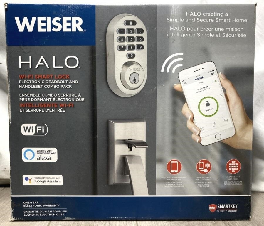 Weiser Halo Wi-fi Smart Lock Electronic Deadbolt