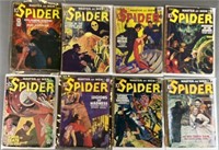 8pc The Spider 1930s Pulp Magazines