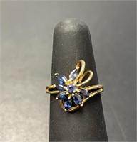 10 KT Vintage Sapphire Ring
