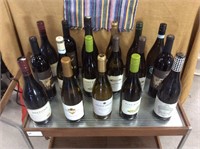 17 bottles of various wines