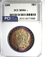 1889 Morgan PCI MS64+ Beautiful Color