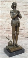 Bronze Sculpture Of Saint Joan of Arc by Mercie