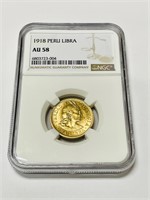 1918 Peru Libra Gold Coin