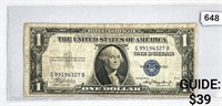 1935 A $1 Silver Certificate LIGHTLY CIRCULATED