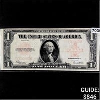 1923 $1 LG Silver Certificate ABOUT UNC