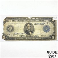 1914 $5 LG Fed. Reserve Note