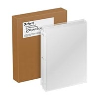 Oxford Lightweight Sheet Protectors, Clear