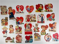 Vintage 1940’s 50’s Valentines Die cut cards