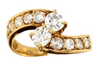 18kt Gold 1.00 ct Brilliant Natural Diamond Ring