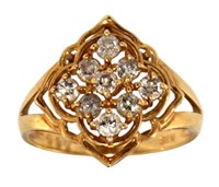 18kt Gold 1/2 ct Brilliant Natural Diamond Ring
