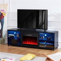 oneinmil 68 Inch Modern Fireplace TV Stand for TV