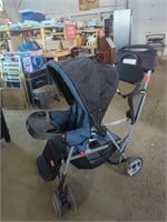 Joovy Caboose Stand-On Stroller with Car Seat