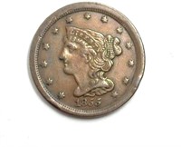1855 Half Cent XF