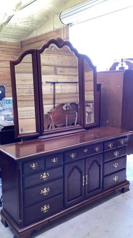 Dresser with mirror (piece one of a five piece