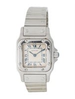 Cartier Santos De Cartier Galbee Fixed Bezel Watch