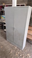 Metal cabinet with shelves 60H 12D 36W
