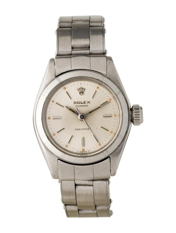Rolex Oyster Precision 24mm Silver Dial Watch