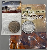 (2) 1919 Grand Canyon Medals