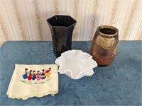 Decorative Vases & Table Runner