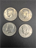 4-Kennedy Bicentennial Half Dollars
